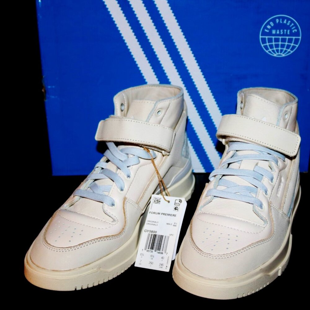 adidas Originals FORUM PREMIERE White Men's sz7 NWT(GY5800)